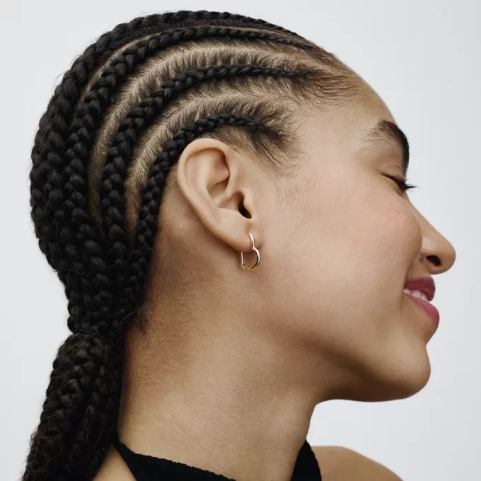 Asymmetrical Heart Hoop Earrings