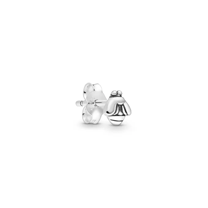 Bee sterling silver stud earring