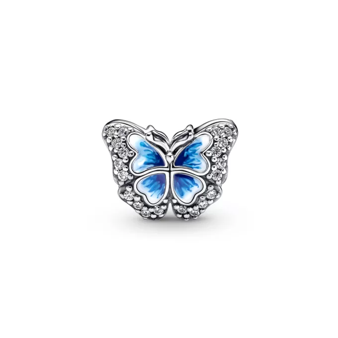 Blue Butterfly Sparkling Charm