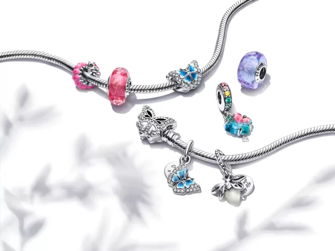 Blue Butterfly Sparkling Charm