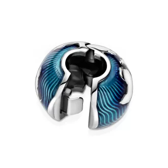 Blue Globe Clip Charm