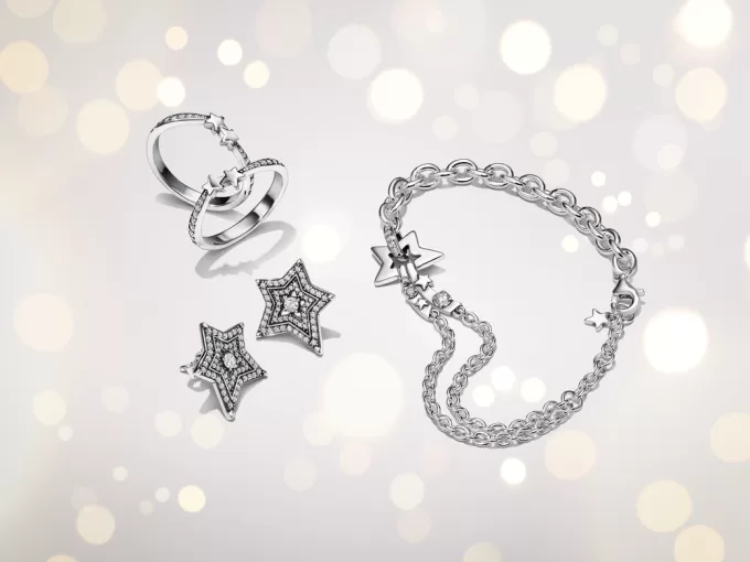 Celestial Asymmetric Star Stud Earrings