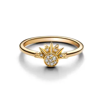 Celestial Sparkling Sun Ring