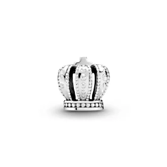 Crown silver charm