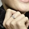 Double Heart Sparkling Ring