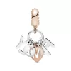 Family 14k Rose Gold-plated and silver dangle with clear cubic zirconia Family 14k Rose Gold-plated and silver dangle with clear cubic zirconia