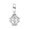 Four-leaf Clover Friendship Double Dangle Charm