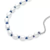 Freshwater Cultured Pearl Blue Cord Chain Bracelet