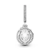 Good luck silver dangle with clear cubic zirconia Good luck silver dangle with clear cubic zirconia