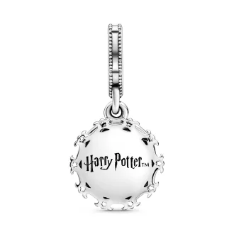 Harry Potter, Hufflepuff sterling silver dangle with yellow crystal