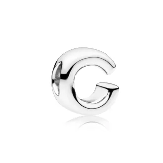 Letter C silver charm