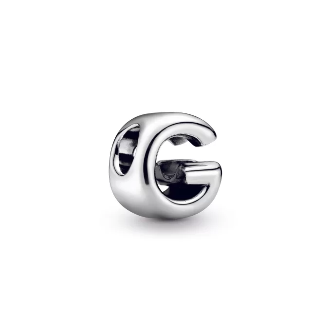 Letter G silver charm