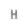 Letter H silver charm