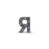 Letter R silver charm