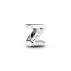 Letter Z silver charm