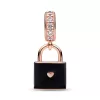 Love Padlock Dangle Charm