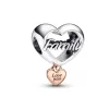 Love You Family Heart Charm