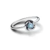 March Birthstone Eternity Circle Ring
