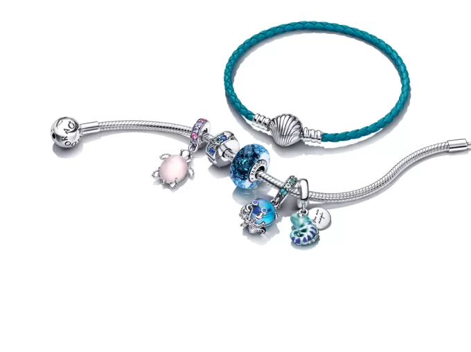 Murano Glass Cute Octopus Dangle Charm