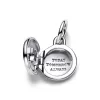 Openable & Engravable Love Locket Dangle Charm
