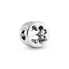 Openwork clover silver charm