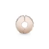PANDORA Rose clip with clear cubic zirconia