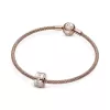 PANDORA Rose clip with clear cubic zirconia