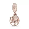 PANDORA Rose family tree dangle with clear cubic zirconia