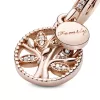 PANDORA Rose family tree dangle with clear cubic zirconia