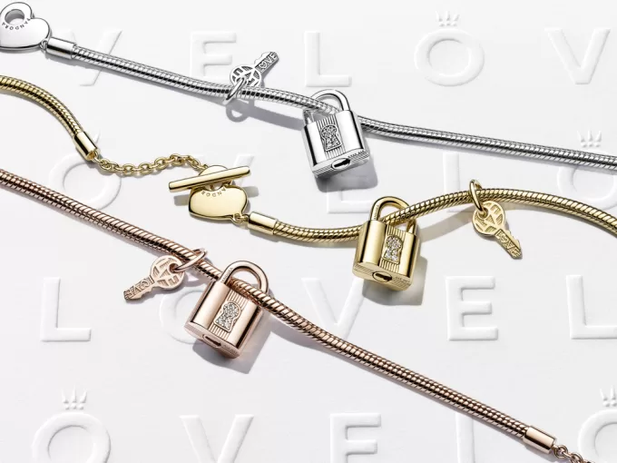 Padlock & Key Dangle Charm