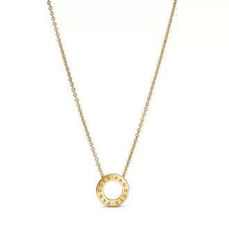 Pandora Logo Pavé Circle Collier Necklace