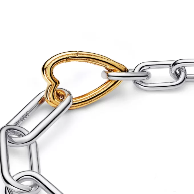 Pandora ME Two-tone Heart Link Chain Bracelet