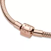 Pandora Moments Barrel Clasp Snake Chain Bracelet