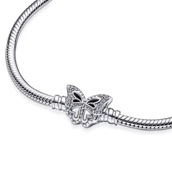 Pandora Moments Butterfly Clasp Snake Chain Bracelet Pandora Moments Butterfly Clasp Snake Chain Bracelet