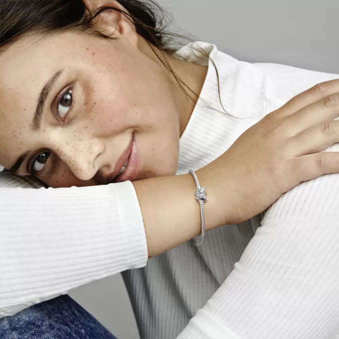 Pandora Moments Butterfly Clasp Snake Chain Bracelet Pandora Moments Butterfly Clasp Snake Chain Bracelet