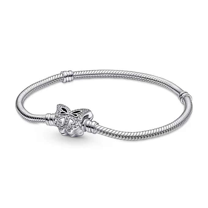 Pandora Moments Butterfly Clasp Snake Chain Bracelet Pandora Moments Butterfly Clasp Snake Chain Bracelet