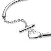 Pandora Moments Heart T-Bar Snake Chain Bracelet Pandora Moments Heart T-Bar Snake Chain Bracelet
