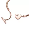 Pandora Moments Heart T-Bar Snake Chain Bracelet