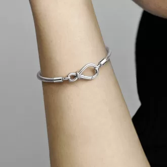 Pandora Moments Infinity Knot Snake Chain Bracelet