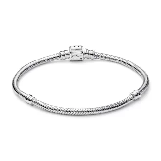 Pandora Moments Marvel Logo Clasp Snake Chain Bracelet