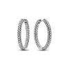 Pandora Timeless Pavé Single-row Hoop Earrings