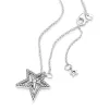 Pavé Asymmetric Star Collier Necklace