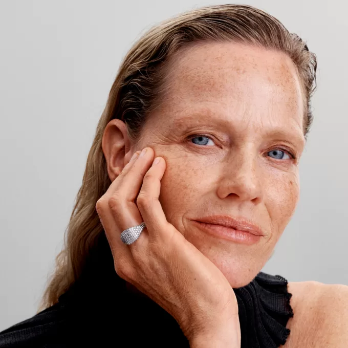 Pavé Square Cocktail Ring