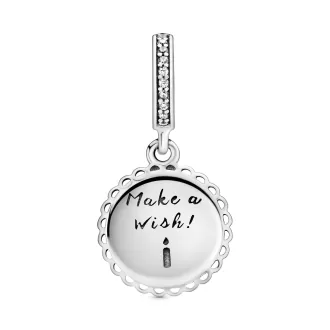 Pink Birthday Cake Dangle Charm