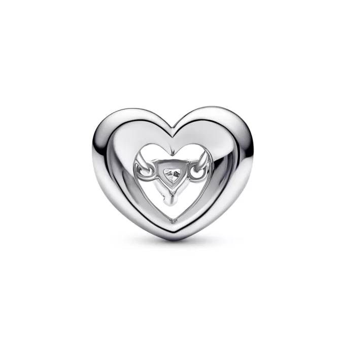 Radiant Heart & Floating Stone Charm