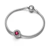 Red Sparkling Levelled Round Charm