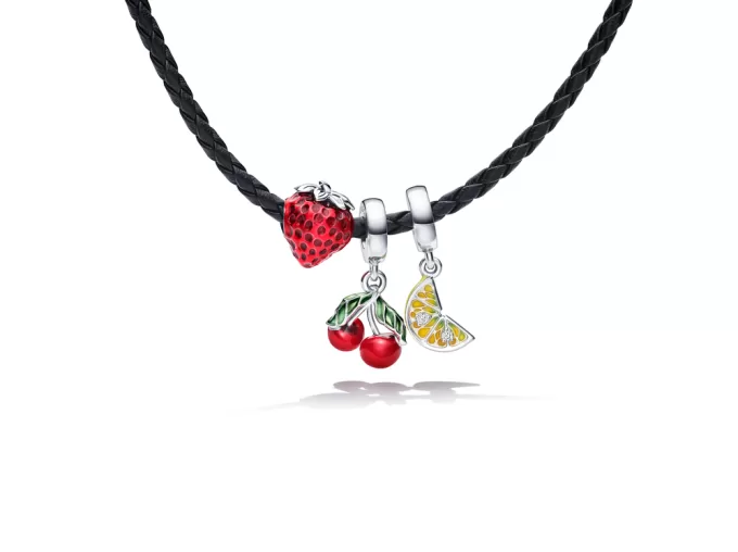 Seeded Strawberry Fruit Charm