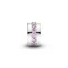 Silver clip with pink cubic zirconia Silver clip with pink cubic zirconia