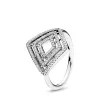 Silver ring with clear cubic zirconia Silver ring with clear cubic zirconia