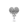 Sparkling Angel Wings & Heart Charm